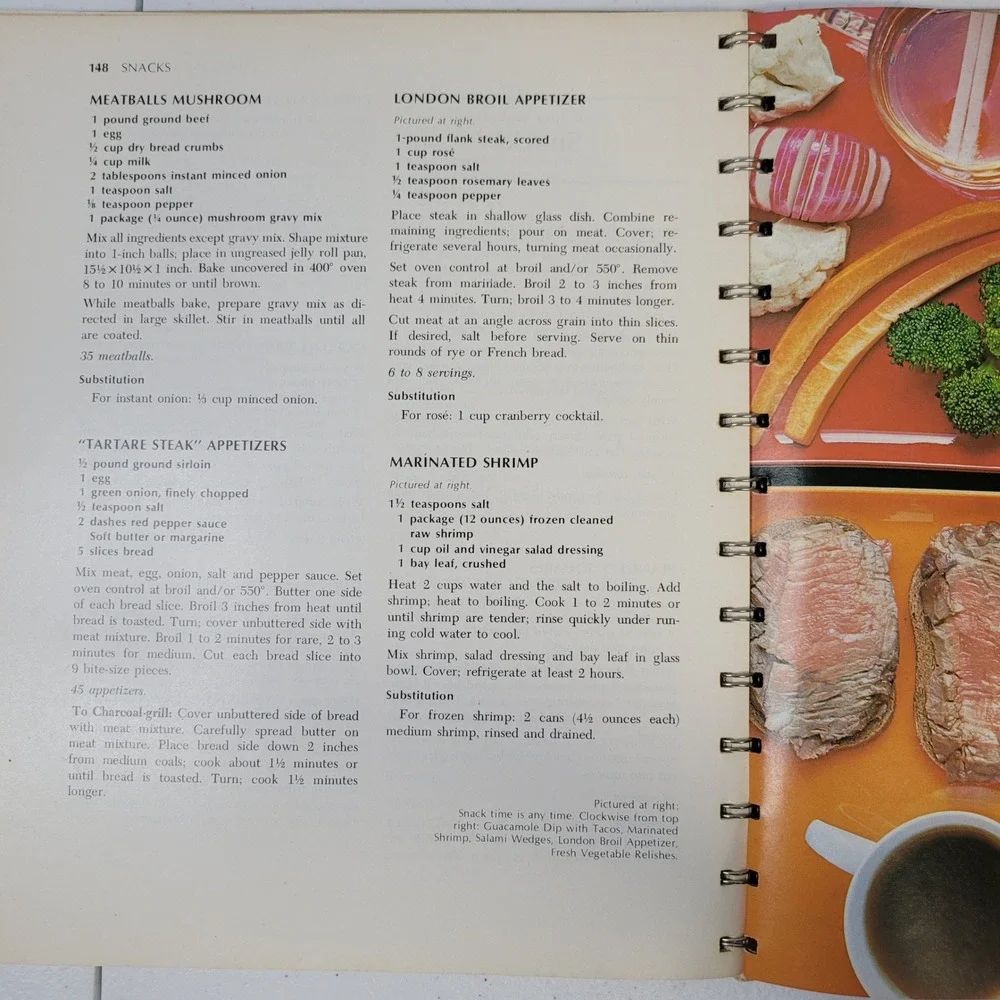 Betty Crocker Good and Easy Cookbook 1971 1973 Spiral Bound Vintage Golden Press